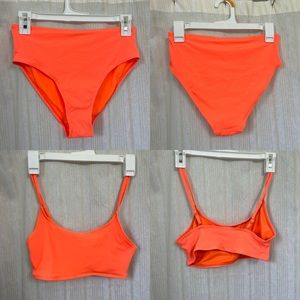 Neon Orange Swimsuit Size M.